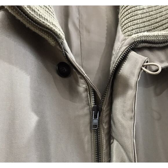 Diesel Black Gold Ribbed Trim Wool Blend Techno Fabric Jacket Large RARE $500 - Picture 3 of 10